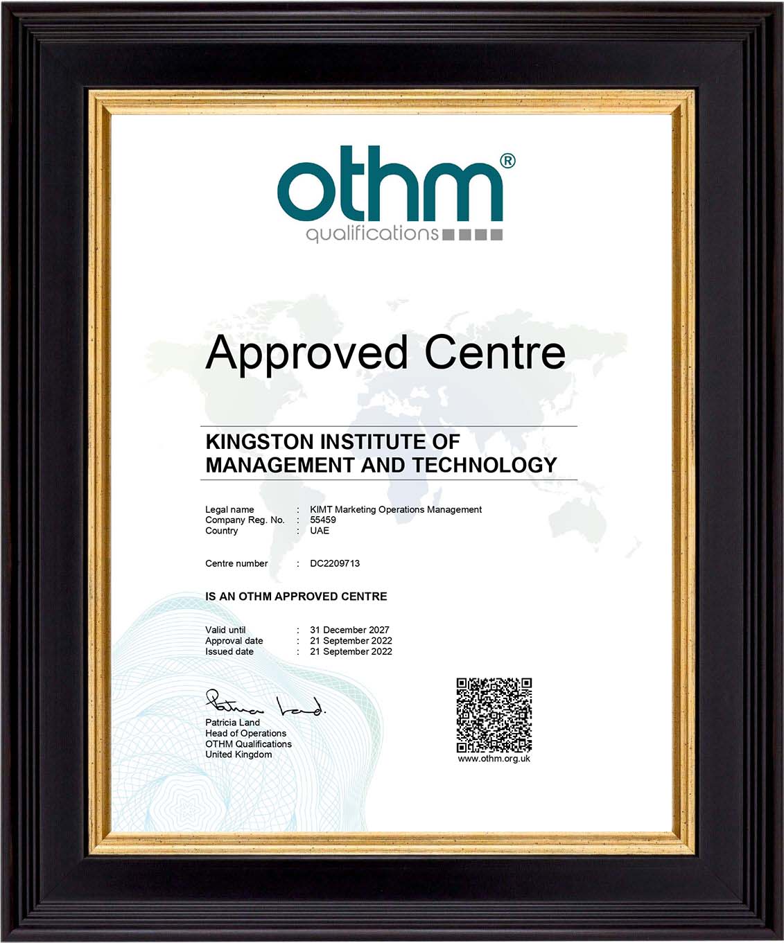 othm Certificate